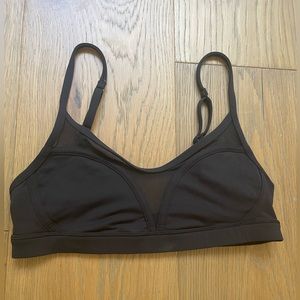 Lululemon black sports bra with some sexy sheer
